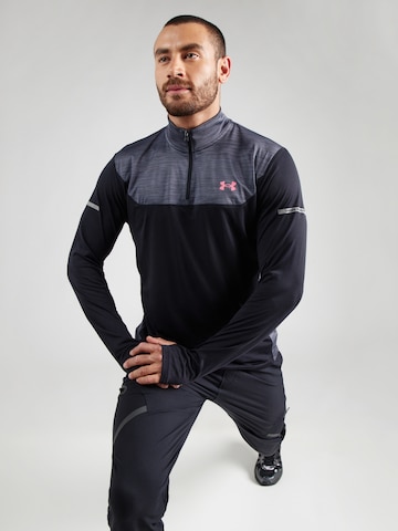 UNDER ARMOUR Функциональная футболка в Черный: спереди