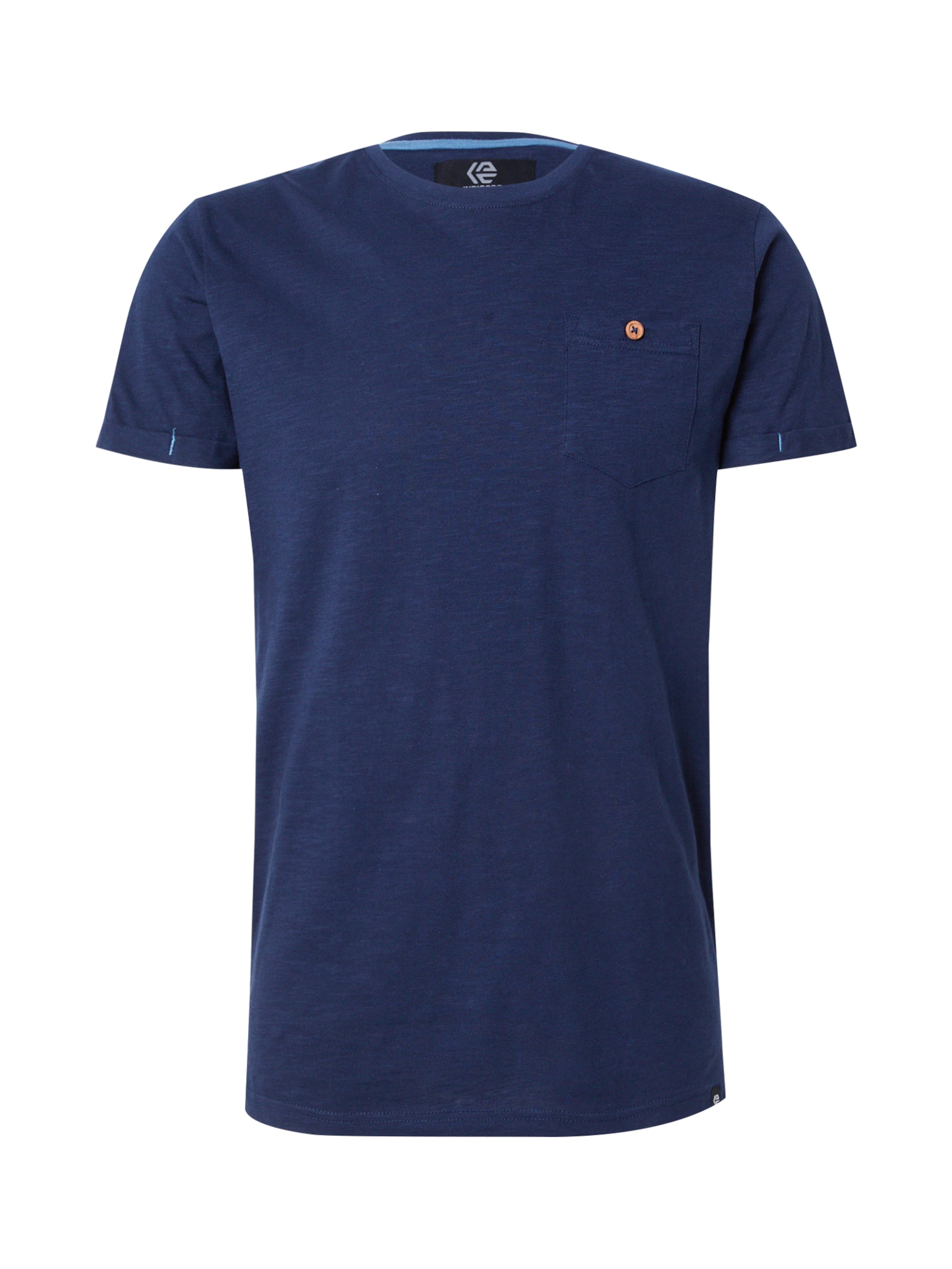 INDICODE JEANS T-Shirt 'Giuse' in Blau: Vorderseite