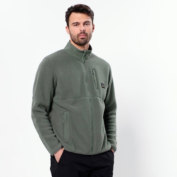 OCK Athletic Fleece Jacket in Green: front