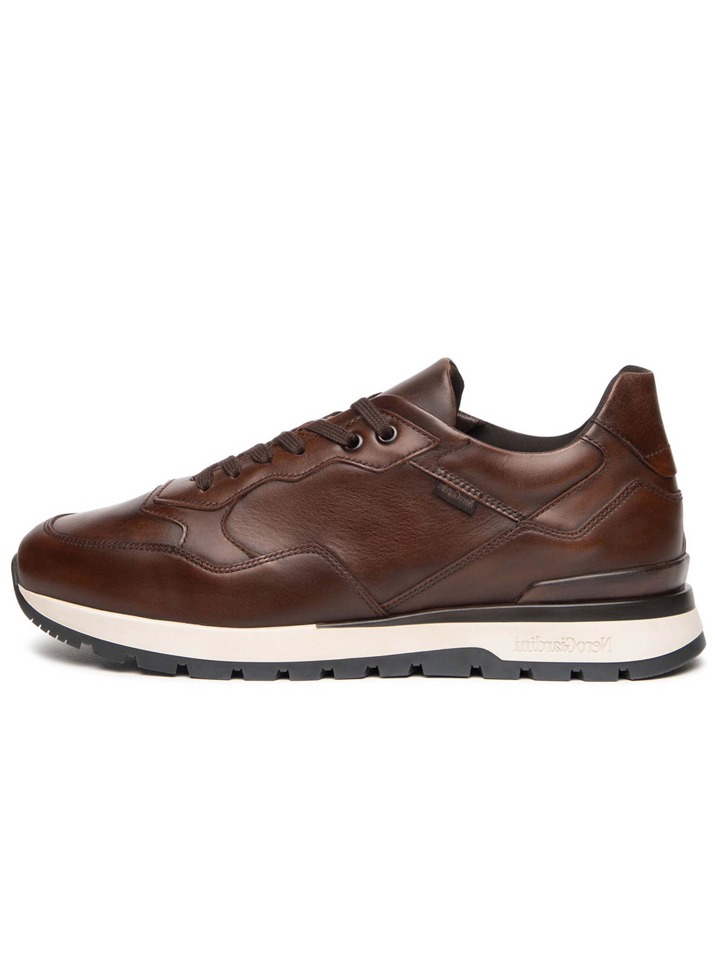 Nero Giardini Platform trainers in Brown: front
