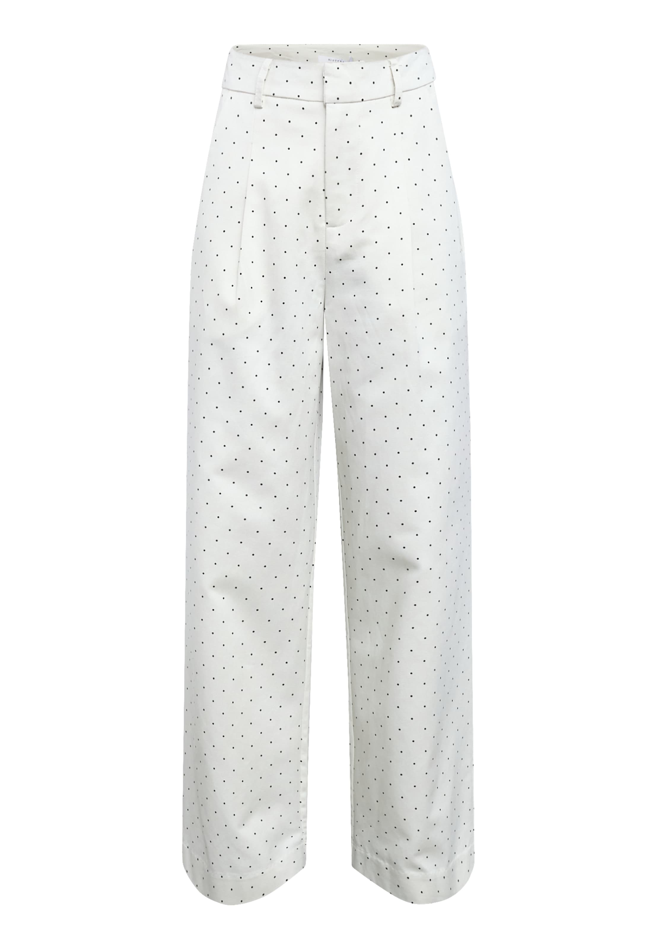 SISTERS POINT Pleat-front trousers 'GREAT-PA7' in 34 in Black / White, Item view