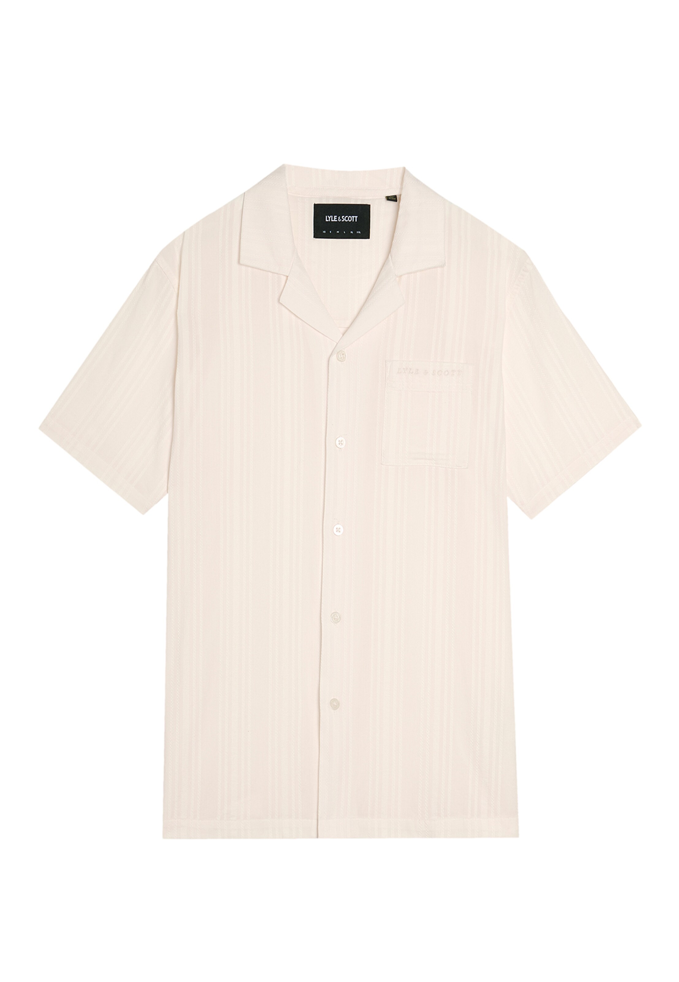 Lyle & Scott Chemise 'Broderie Resort' en rose pastel / blanc perle, Vue avec produit