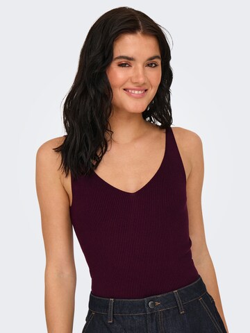 JDY Gebreide top 'JDYNanna' in Lila