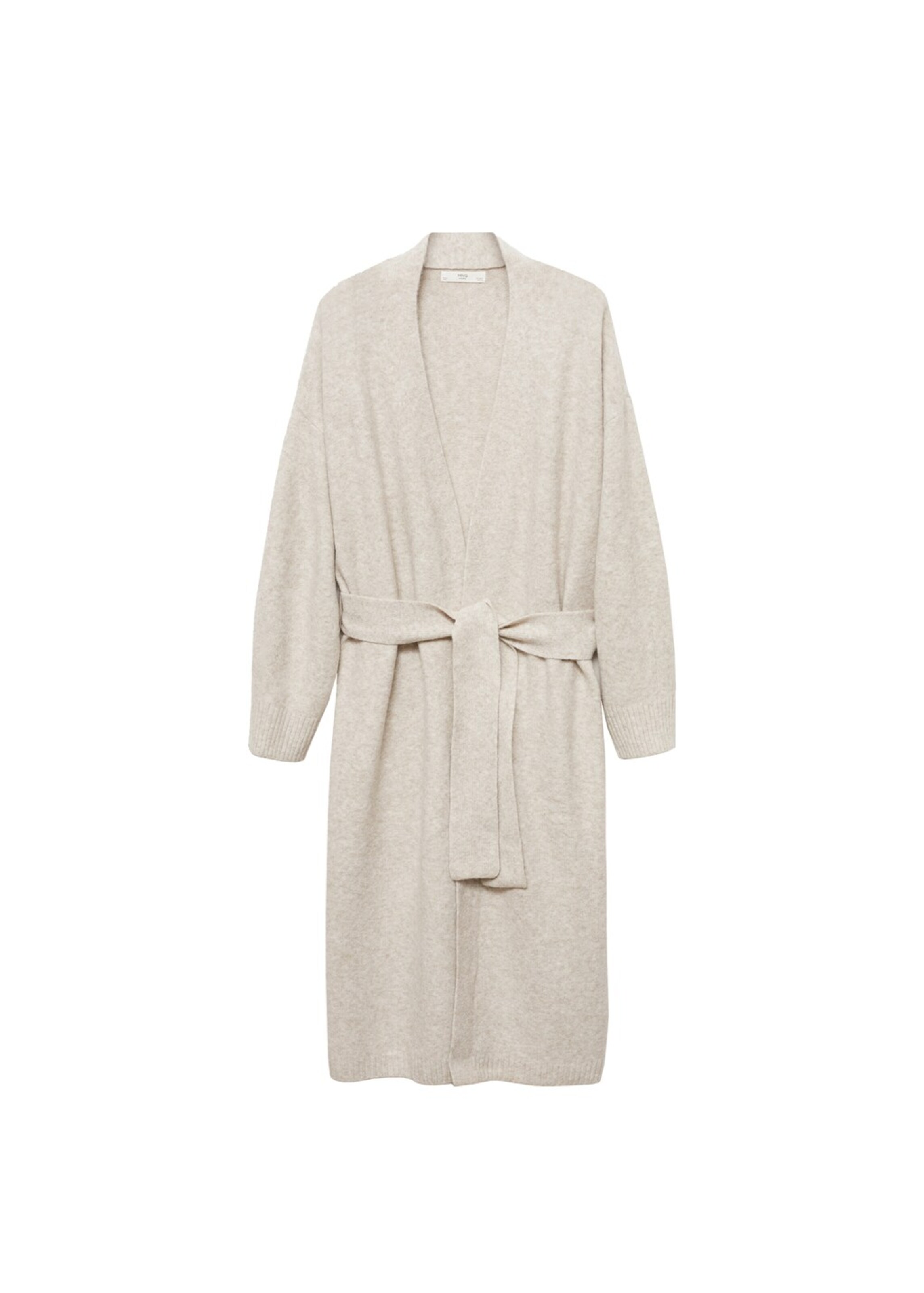 MANGO Strickmantel ' camila' in Beige: Vorderseite