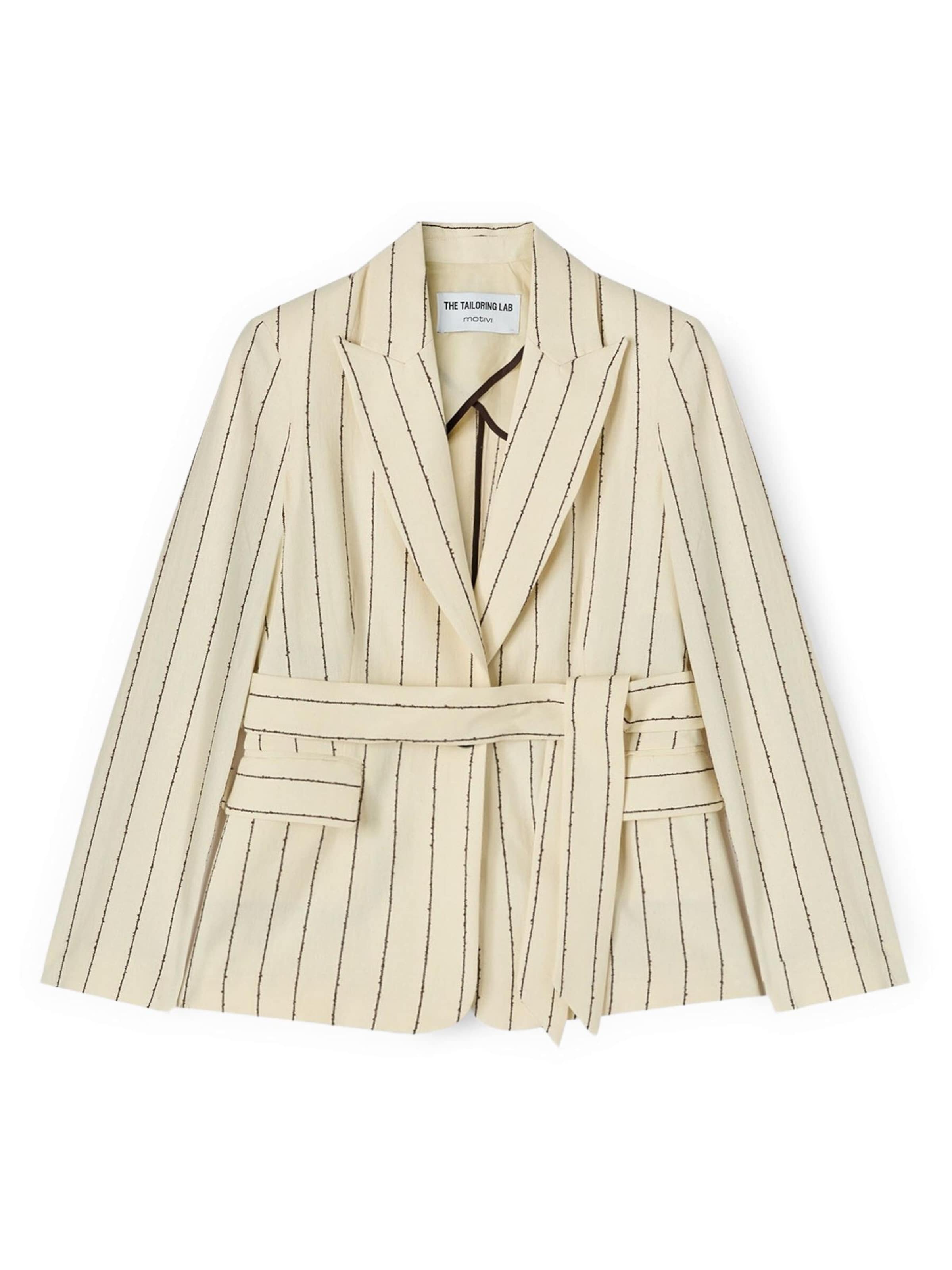 Blazer MOTIVI en beige : devant