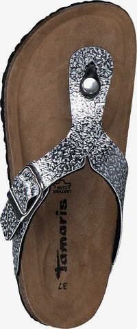 TAMARIS - Sandalias de dedo en plata