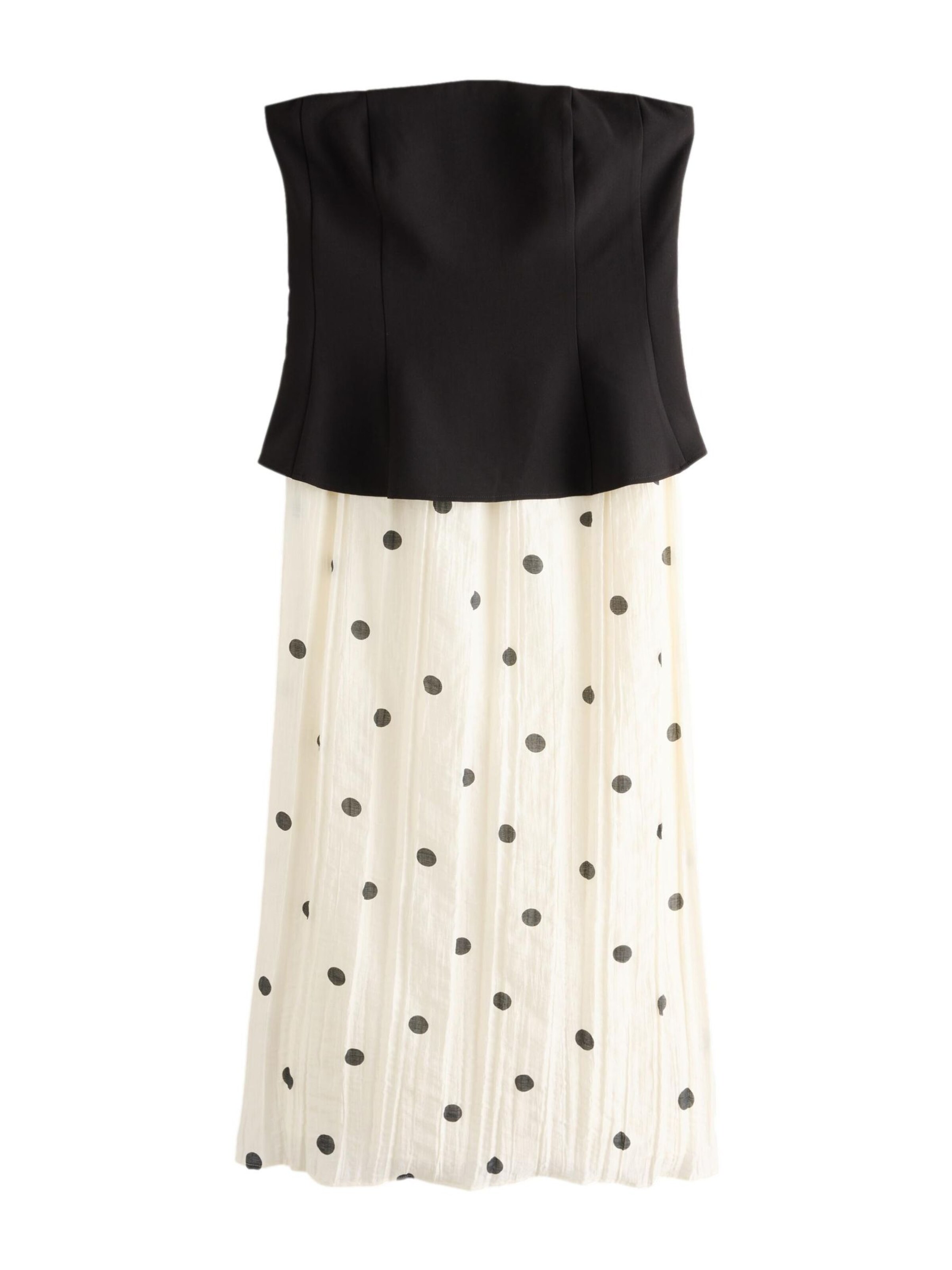 Next Kleid in 34 in ecru / schwarz, Produktansicht