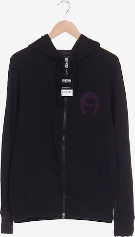 AIGNER Sweatshirt & Zip-Up Hoodie in M in Black: front