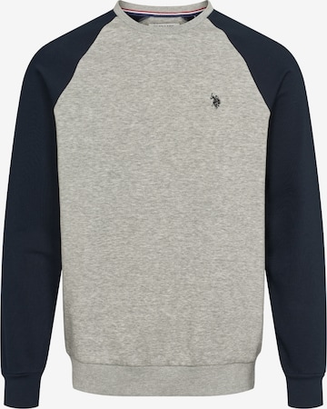 U.S. POLO ASSN. Collegepaita 'Teo' värissä harmaa: etupuoli