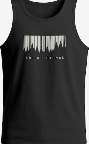 Neverless Shirt 'No Signal' in Black: front