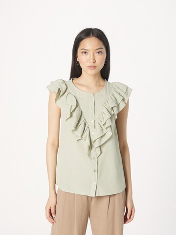 LA STRADA UNICA Blouse 'RENZO' in Green: front