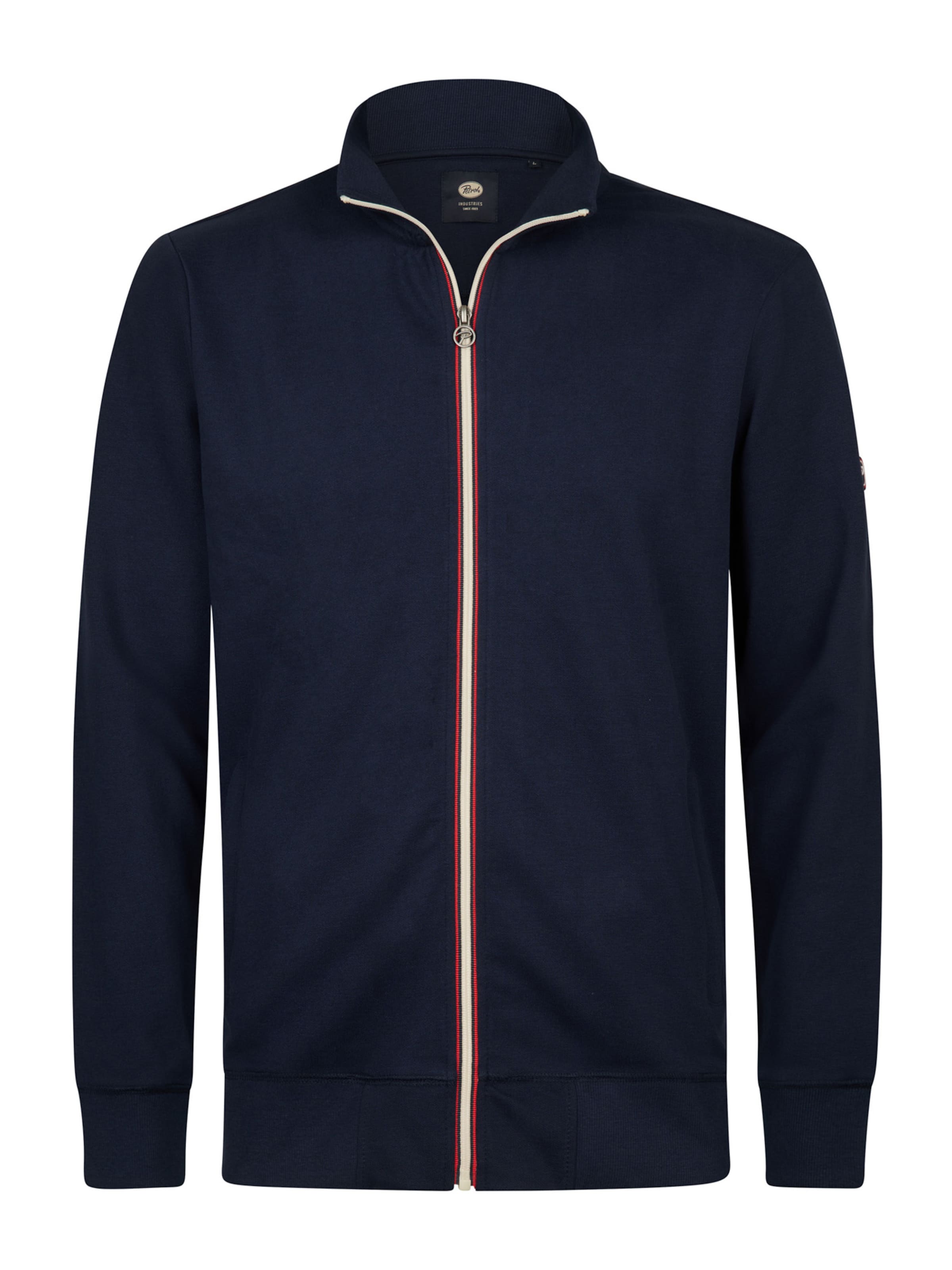 Petrol Industries Кофта на молнии в Синий: спереди