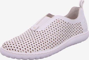 Rieker Classic Flats in White: front