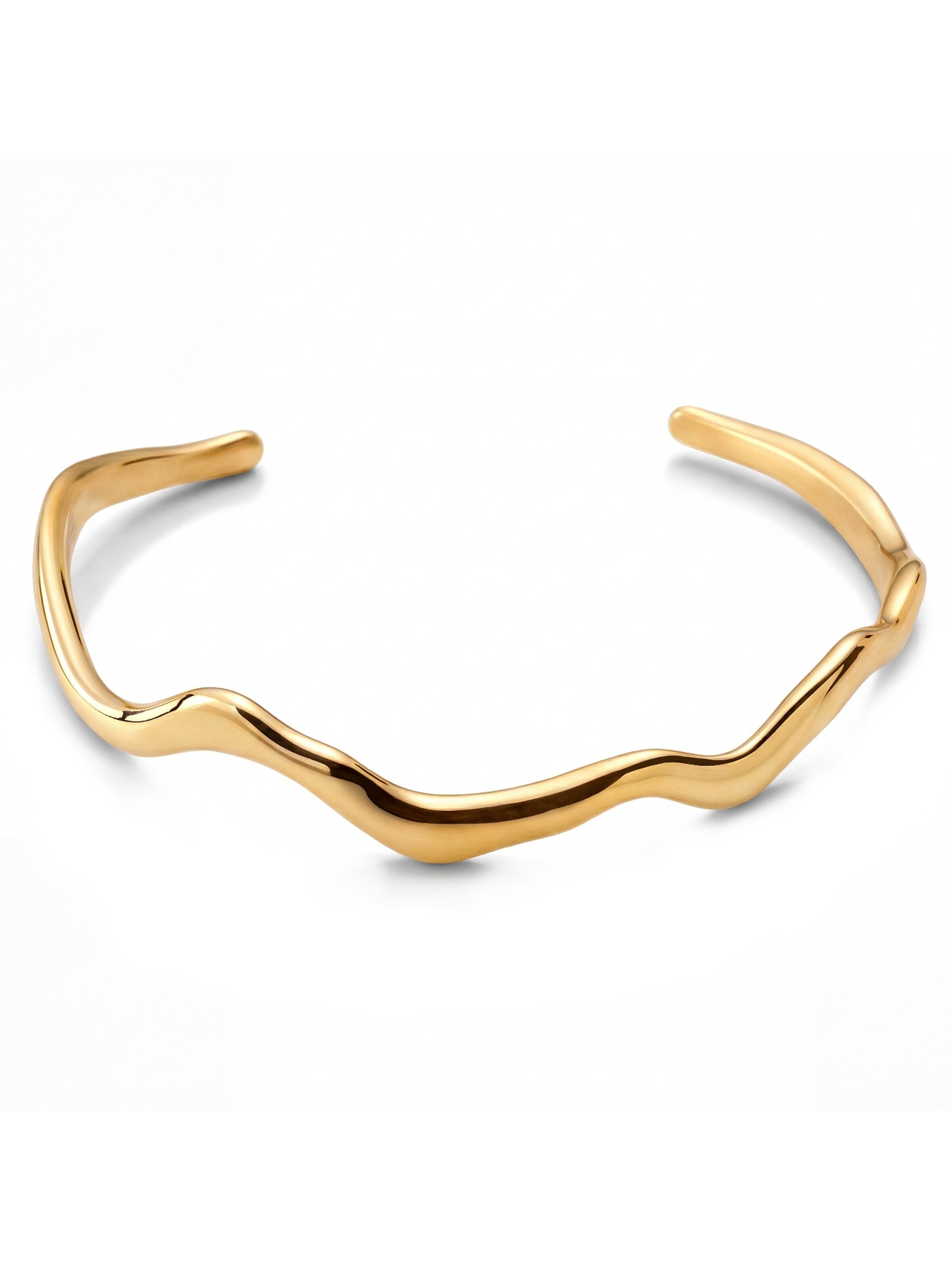 Sidegren Bracelet 'Molten' in Gold: front
