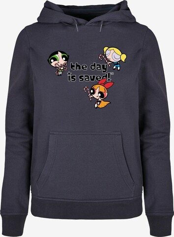 ABSOLUTE CULT Sweatshirt 'The Powerpuff Girls - The Day Is Saved' in Blauw: voorkant