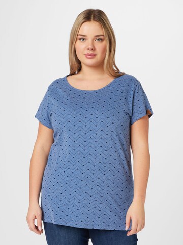 Ragwear Plus Shirt 'MINTT' in Blue: front