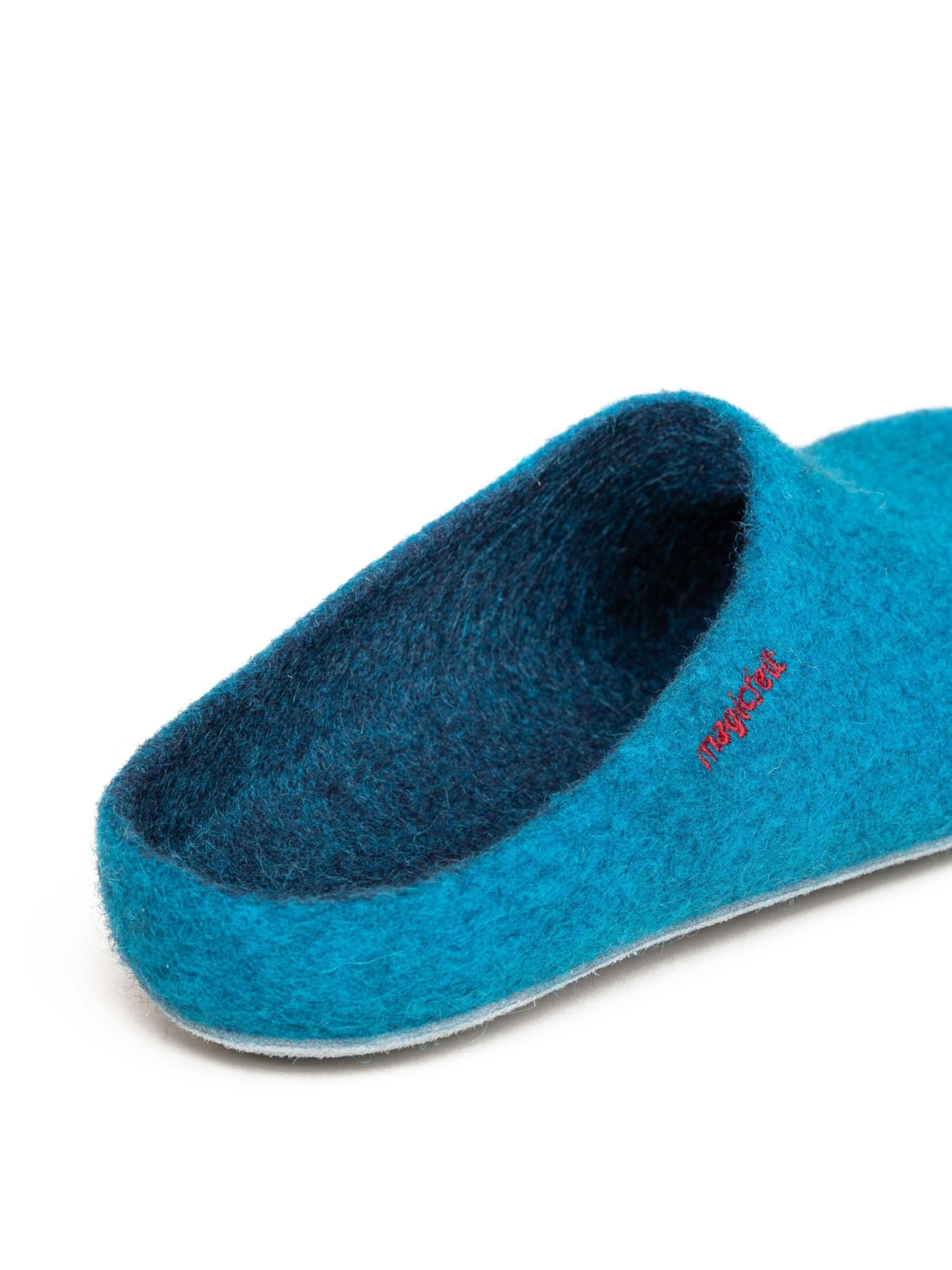 MagicFelt Slippers 'Filzpantoffel AP 701' in Green