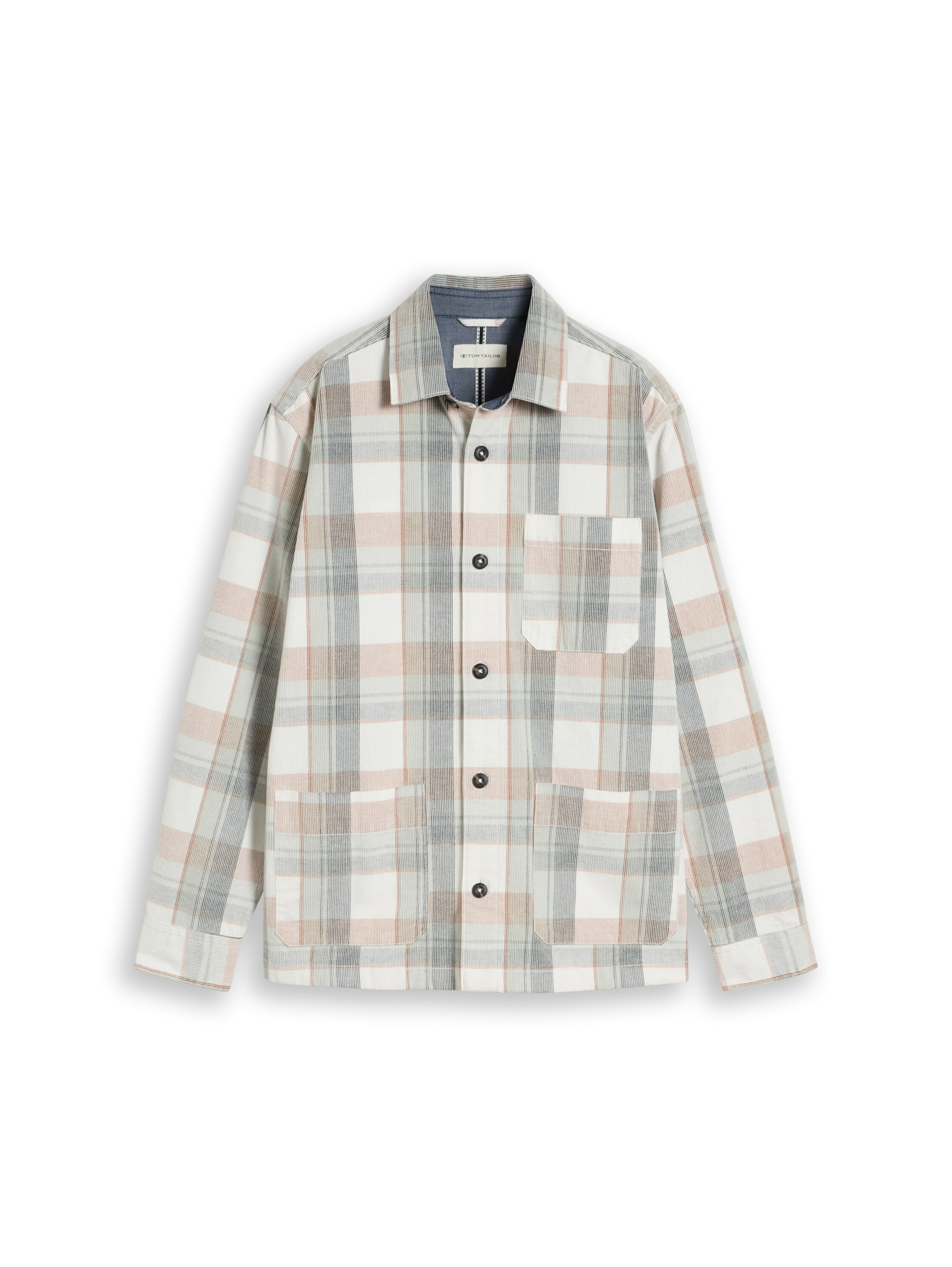 TOM TAILOR Comfort Fit Hemd in Weiß: Vorderseite