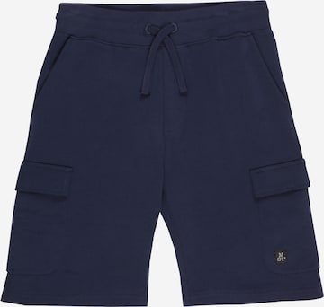 Regular Pantaloni de la Marc O'Polo Junior pe albastru: față