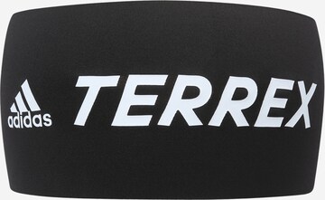 Bandeau de sport 'Headband' ADIDAS TERREX en noir : devant