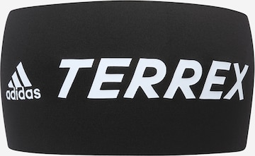ADIDAS TERREX Sportovní čelenka 'Headband' – černá: přední strana