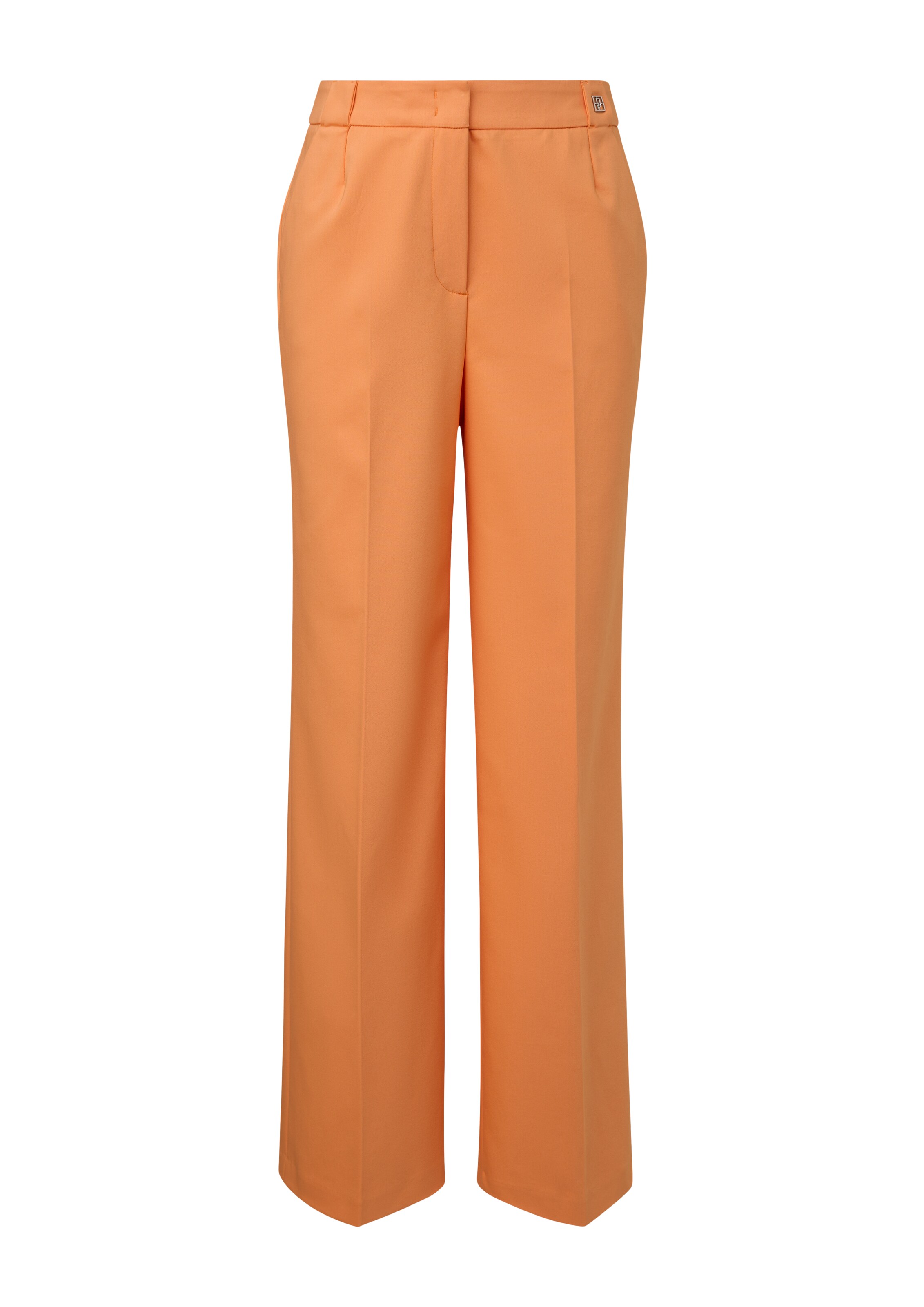 COMMA Wide Leg Bügelfaltenhose in Orange: Vorderseite