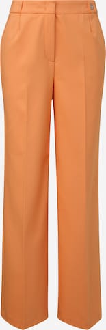 Wide Leg Pantalon à plis COMMA en orange : devant