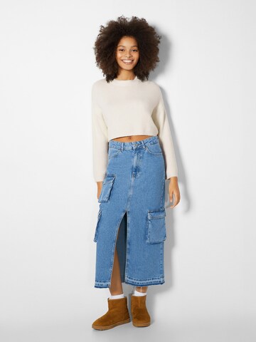 Bershka Sweter w kolorze beżowy