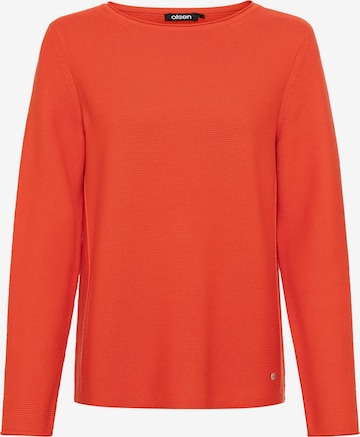 Pull-over 'Henny' Olsen en orange : devant