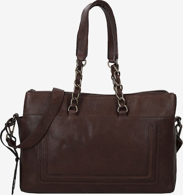 Cowboysbag Schultertasche 'Chained Barton' in Braun: Vorderseite
