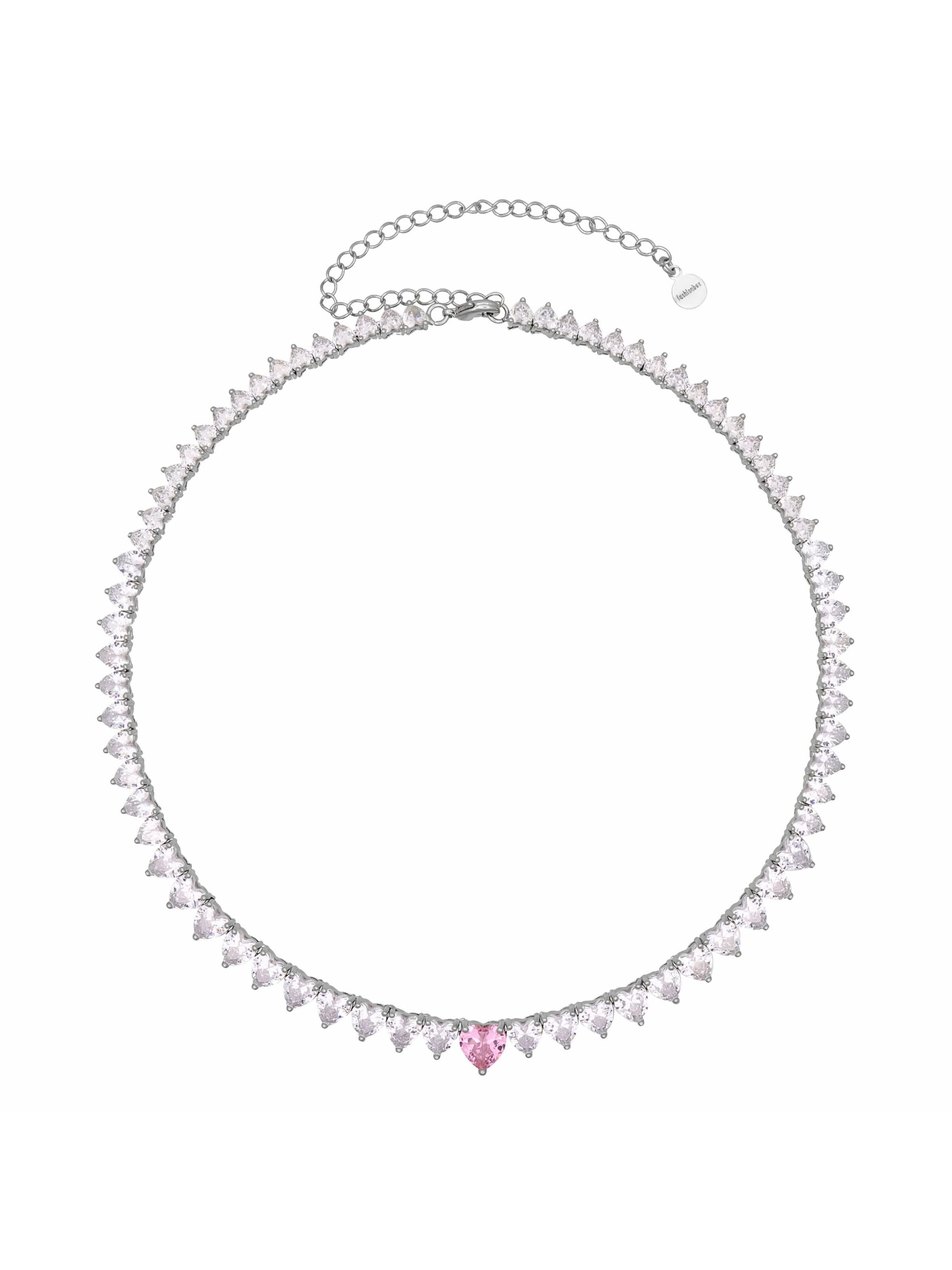 Fashionbox Kette in Weiß: Vorderseite