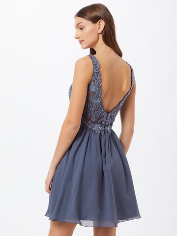 Robe de cocktail Laona en bleu