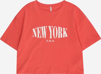 KIDS ONLY Shirt 'OLIVIA' in de kleur Pink / Wit, Productweergave