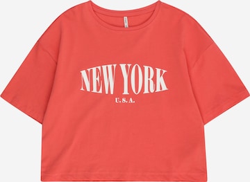 T-Shirt 'OLIVIA' KIDS ONLY en rose : devant