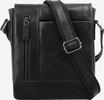 X-ZONE Crossbody Bag in Black: front