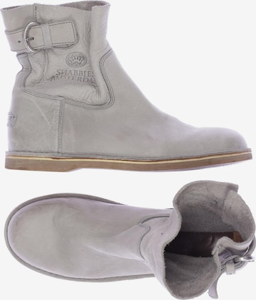 SHABBIES AMSTERDAM Stiefelette 39 in Grau: Vorderseite