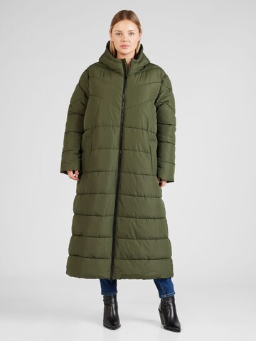 Manteau d’hiver 'DALCON' Noisy May Curve en vert : devant