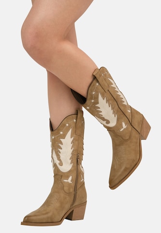 Stivale da cowboy di Salinyang in verde