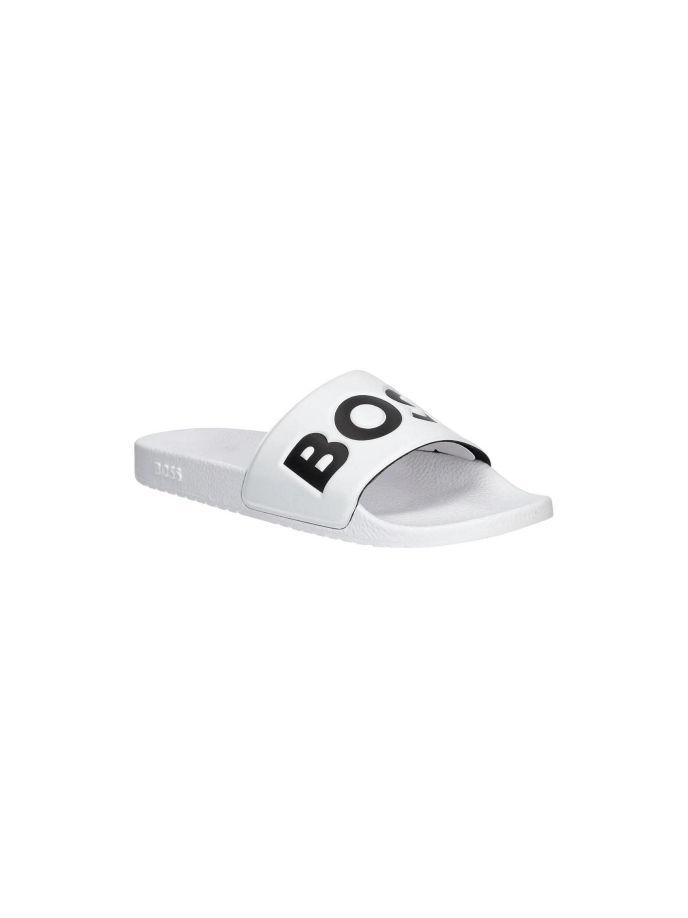 Zoccoletto 'Aryeh_Slid_npvlg 10251721 01 50536835' di BOSS in bianco: frontale