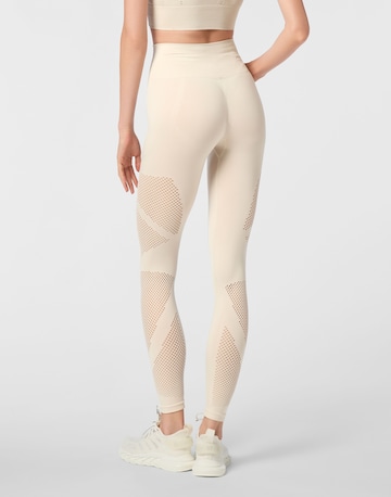 Plein Sport - Skinny Pantalón deportivo en beige