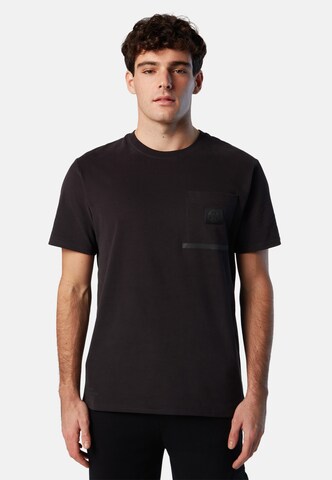 North Sails T-Shirt mit Brusttasche in Schwarz