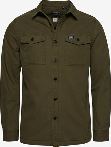 Superdry Regular fit Button Up Shirt 'Miller' in Green: front