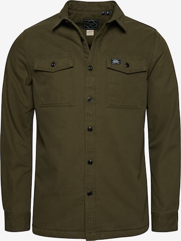 Coupe regular Chemise 'Miller' Superdry en vert : devant