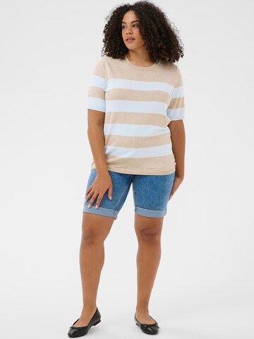 Pull-over 'KCLizzy' KAFFE CURVE en beige