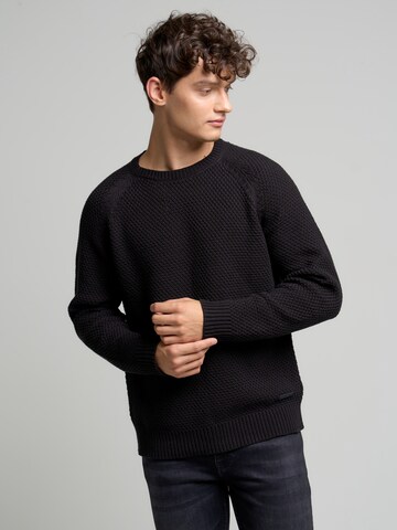 BIG STAR Pullover 'Woods' in Schwarz: predná strana