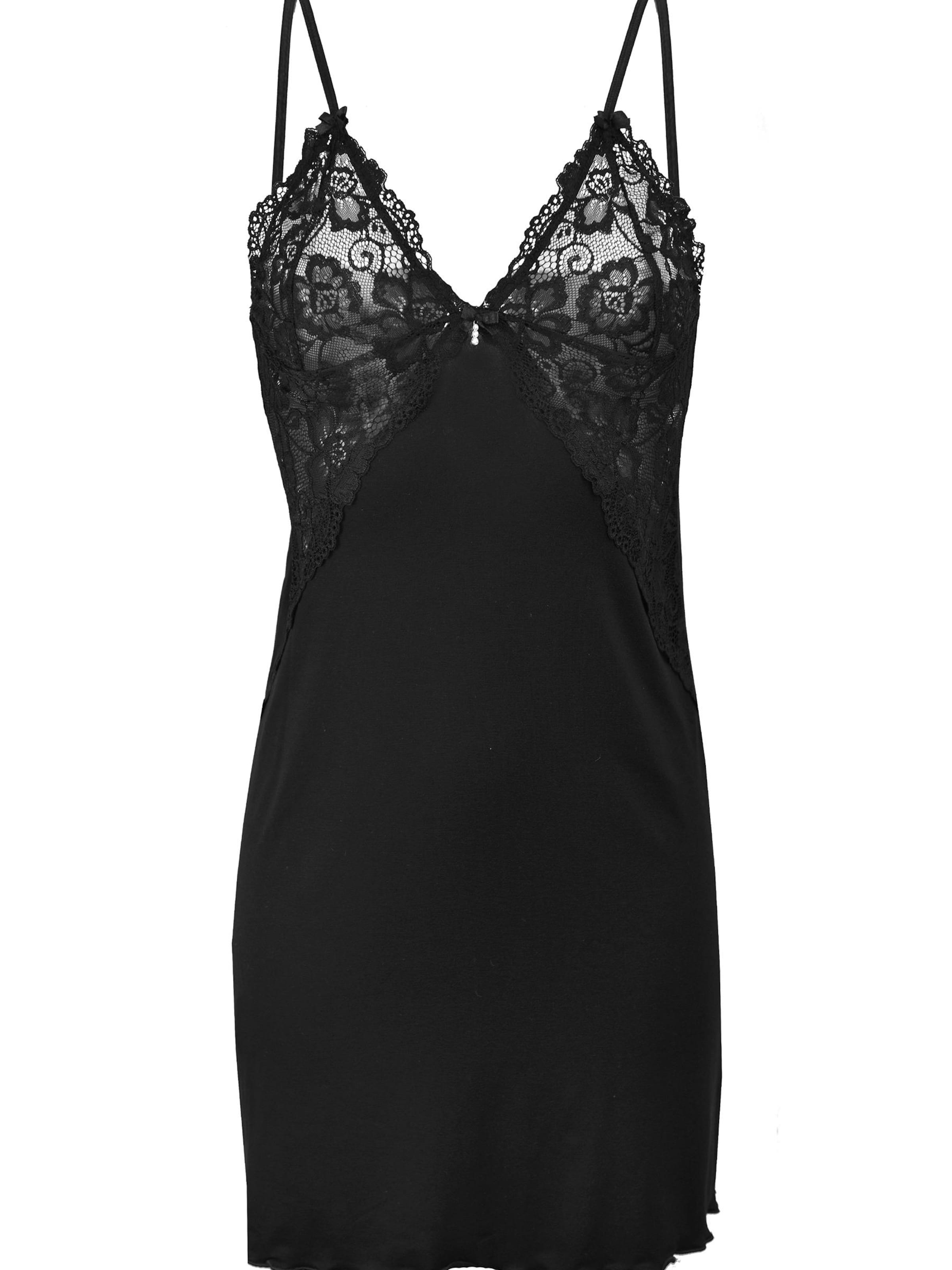 Vivisence Negligée '2040' in Schwarz: Vorderseite