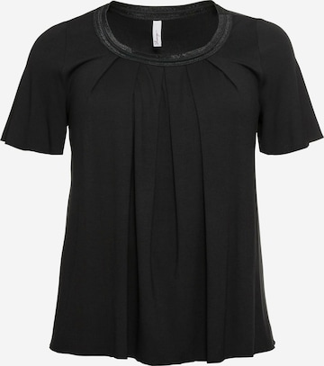 T-shirt SHEEGO en noir : devant