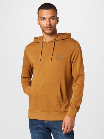 Sweat-shirt 'SHARK' JACK & JONES en marron : devant