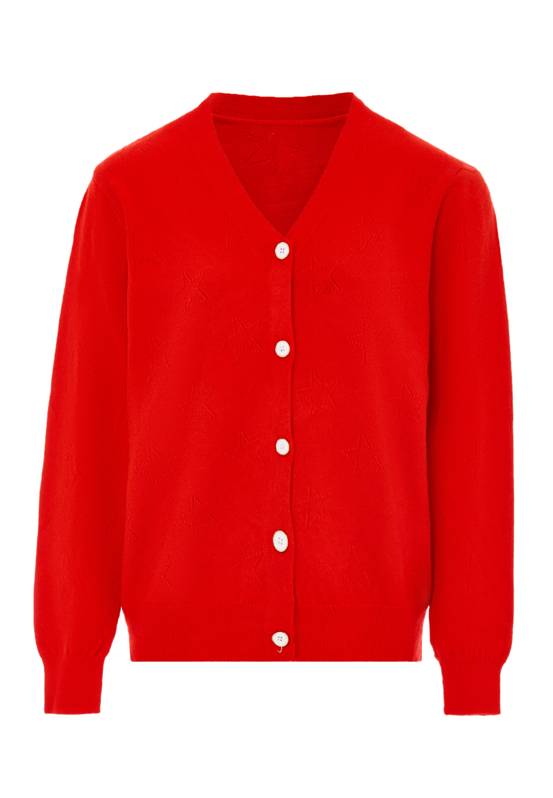 aleva - Casaco de malha em vermelho: frente