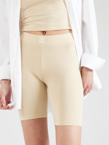 HUGO Red - Skinny Pantalón 'SUKI CYCLIST' en beige: frente